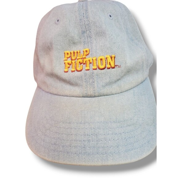Pulp Fiction Faded Denim Miramax Official Adjustable Dad Baseball Cap Hat - Picture 3 of 9